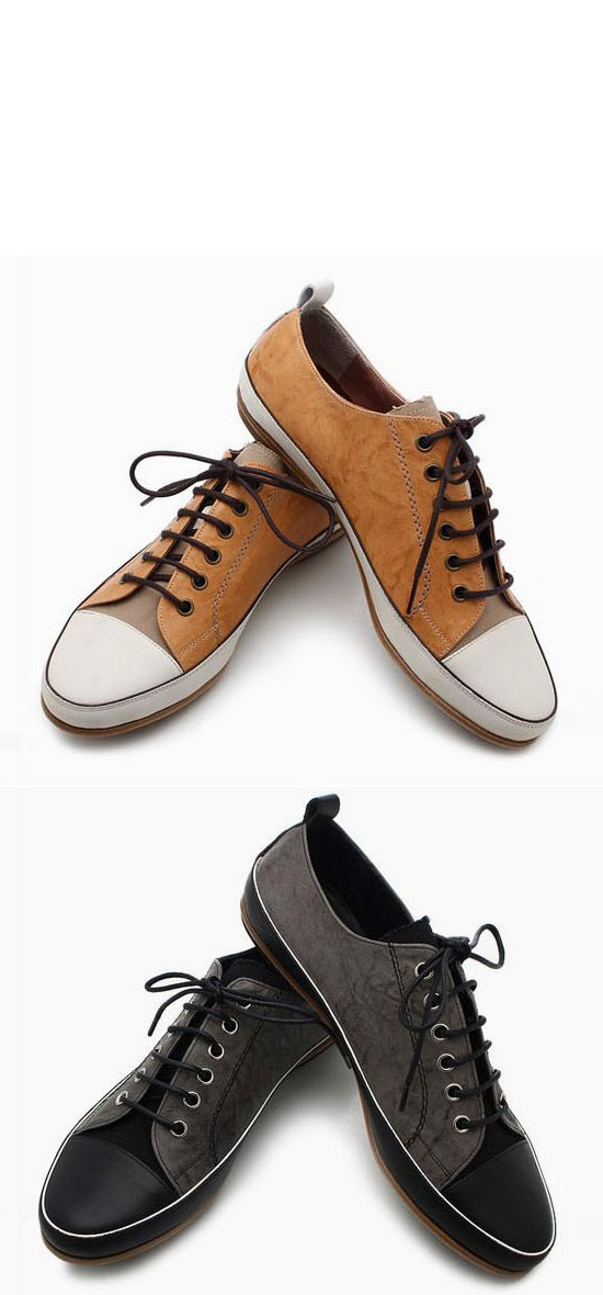 hand made leather sneakers